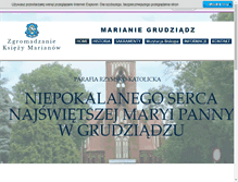 Tablet Screenshot of grudziadz.marianie.pl